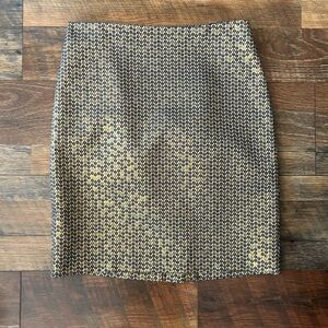 Sunny Leigh Black and Gold Pencil Skirt